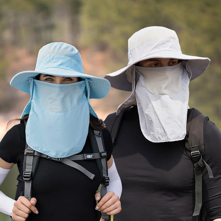 Cappello da trekking con mascherina staccabile da uomo