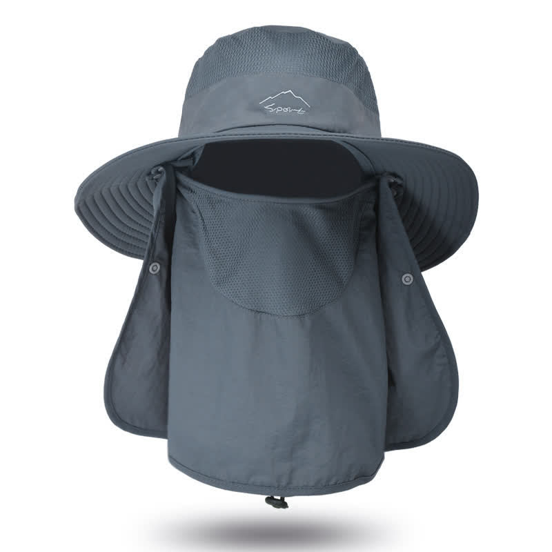 Cappello da trekking con mascherina staccabile da uomo