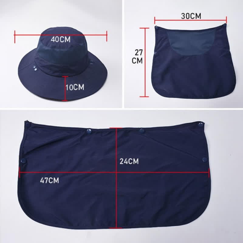 Cappello da trekking con mascherina staccabile da uomo