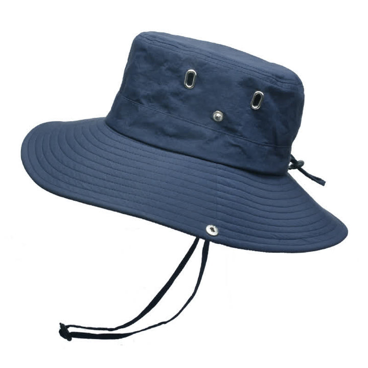 Cappello da pescatore da alpinismo con tesa larga e parasole da uomo