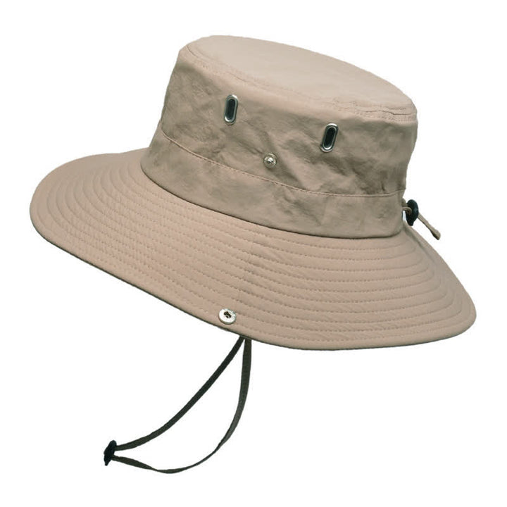 Cappello da pescatore da alpinismo con tesa larga e parasole da uomo