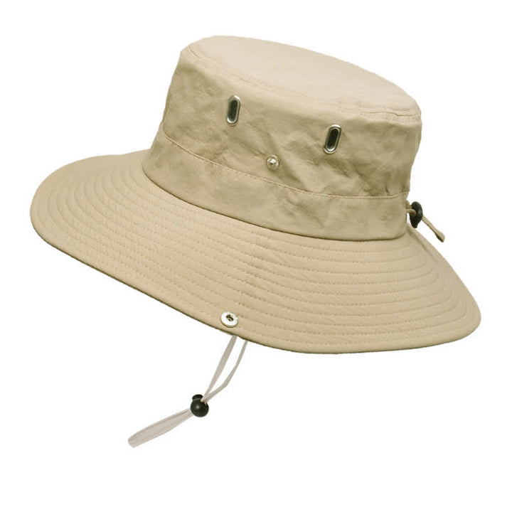 Cappello da pescatore da alpinismo con tesa larga e parasole da uomo