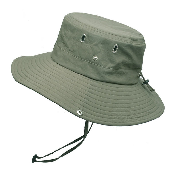 Cappello da pescatore da alpinismo con tesa larga e parasole da uomo