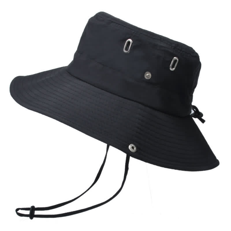 Cappello da pescatore da alpinismo con tesa larga e parasole da uomo