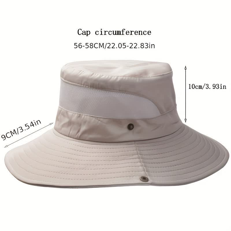 Cappello da viaggio da spiaggia con protezione solare estiva da uomo