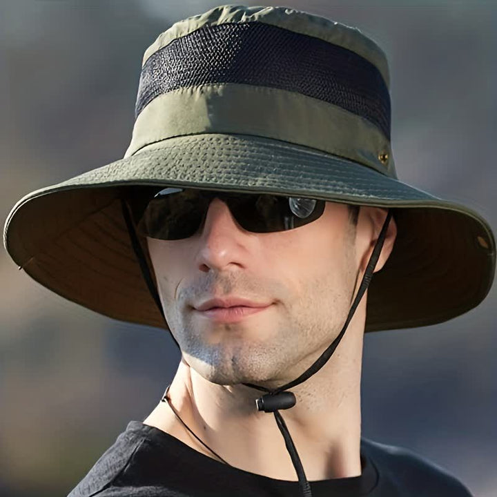 Cappello da viaggio da spiaggia con protezione solare estiva da uomo