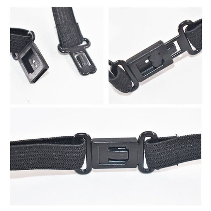 Set di 4 papillon in legno con motivo a righe formali da uomo
