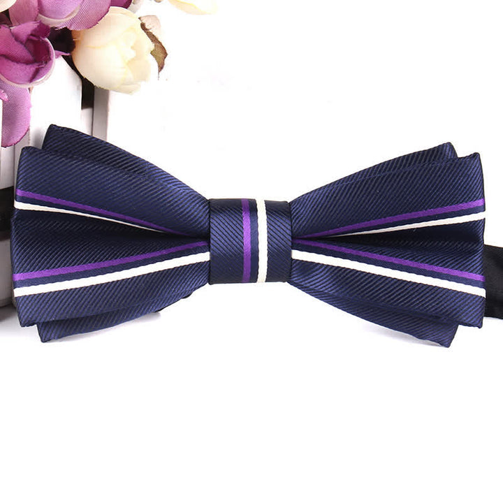 Papillon a righe colorate elegante e innovativo da uomo