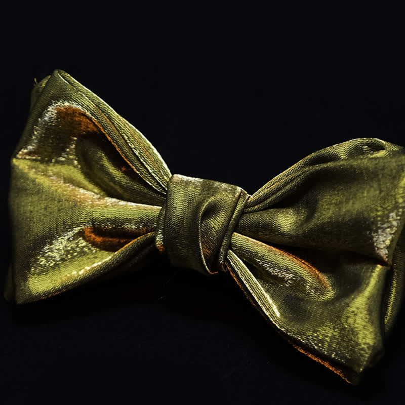 Papillon rosso olivastro lucido da uomo