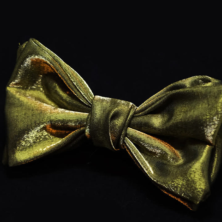 Papillon rosso olivastro lucido da uomo