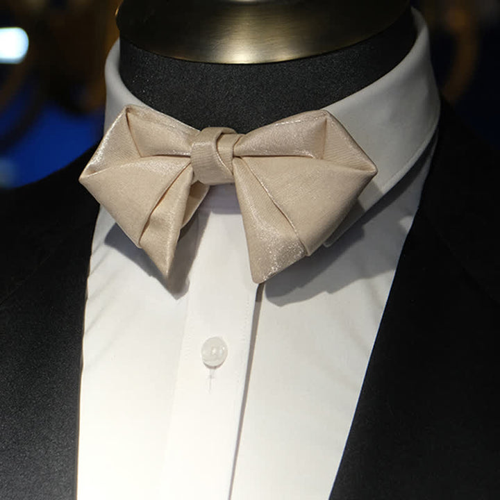 Papillon da uomo a forma di diamante piegato senza tempo - Champagne - image 0
