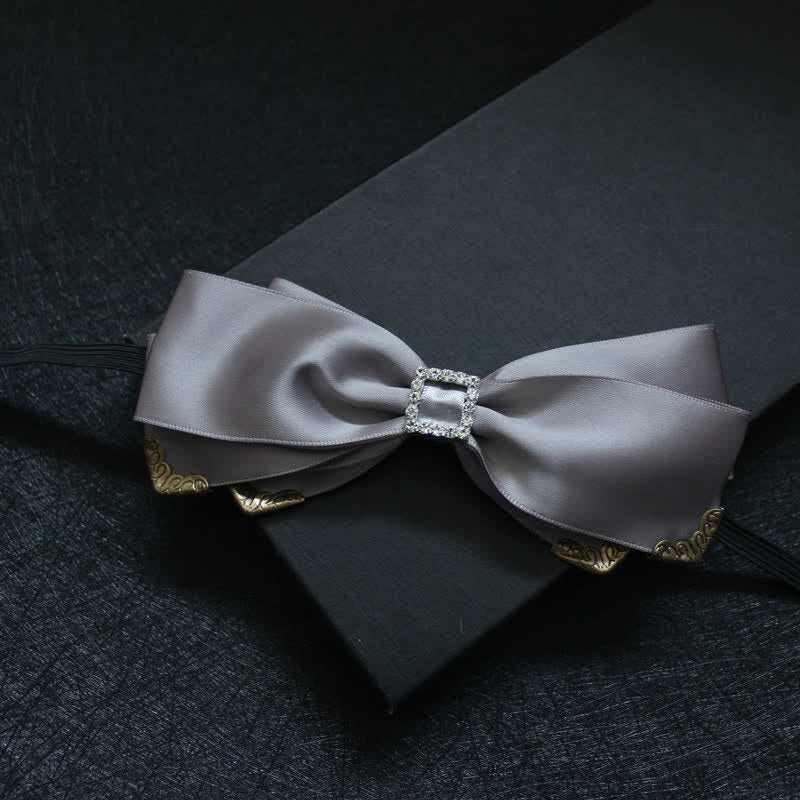 Papillon da matrimonio classico a triplo strato da uomo