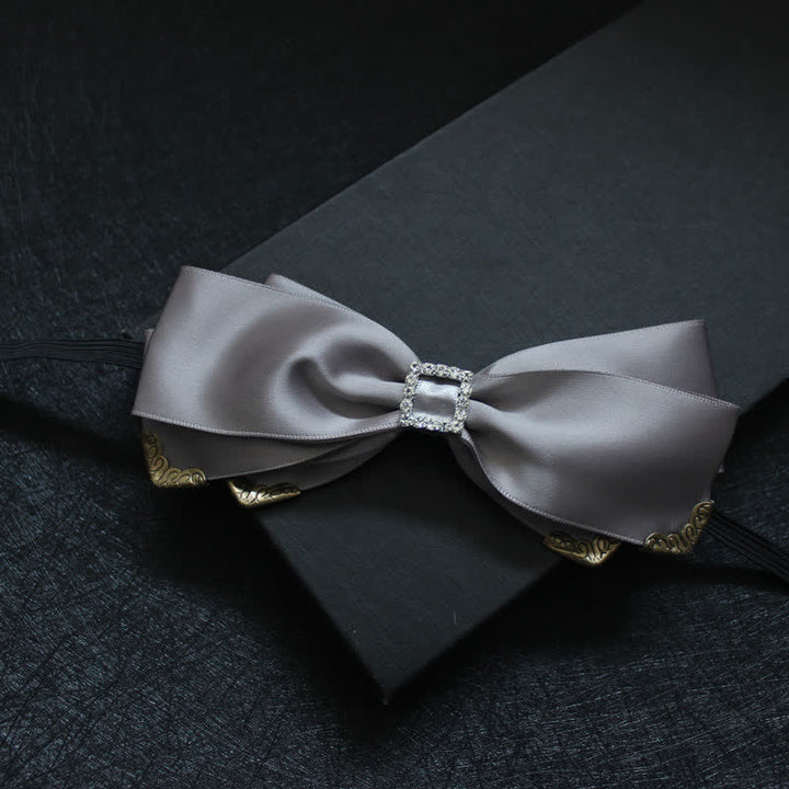 Papillon da matrimonio classico a triplo strato da uomo