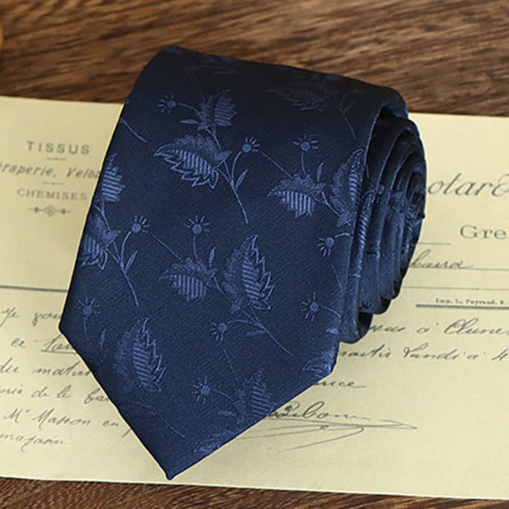 Cravatta da uomo con motivo floreale vintage - image 23