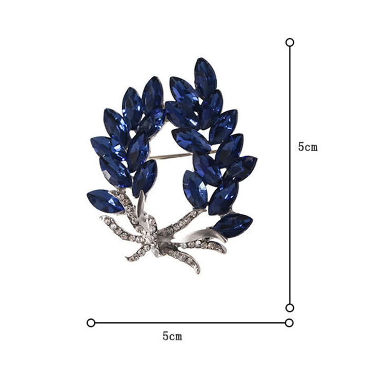 Spilla di lusso da donna a forma di bouquet di spighe di grano