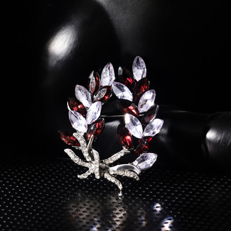 Spilla di lusso da donna a forma di bouquet di spighe di grano
