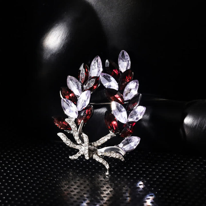 Spilla di lusso da donna a forma di bouquet di spighe di grano