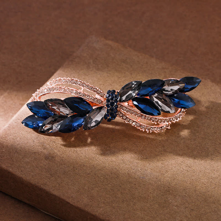 Fermaglio per capelli con fiocco di strass da donna - image 7