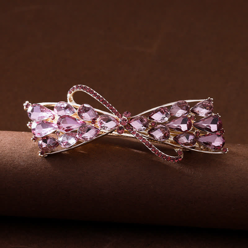Fermaglio per capelli con cristalli scintillanti da donna - Viola - image 0