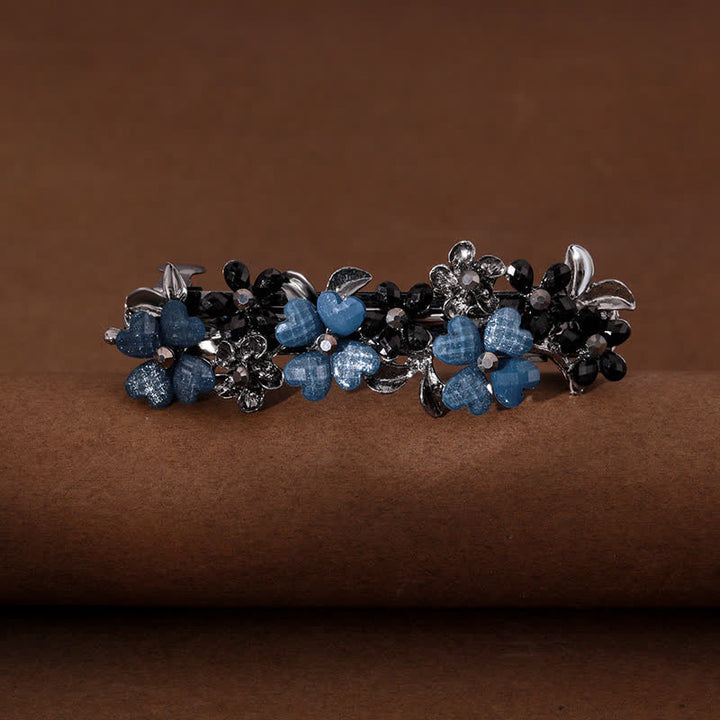 Fermaglio per capelli con fiori di margherite carini da donna - Nero e blu - image 7