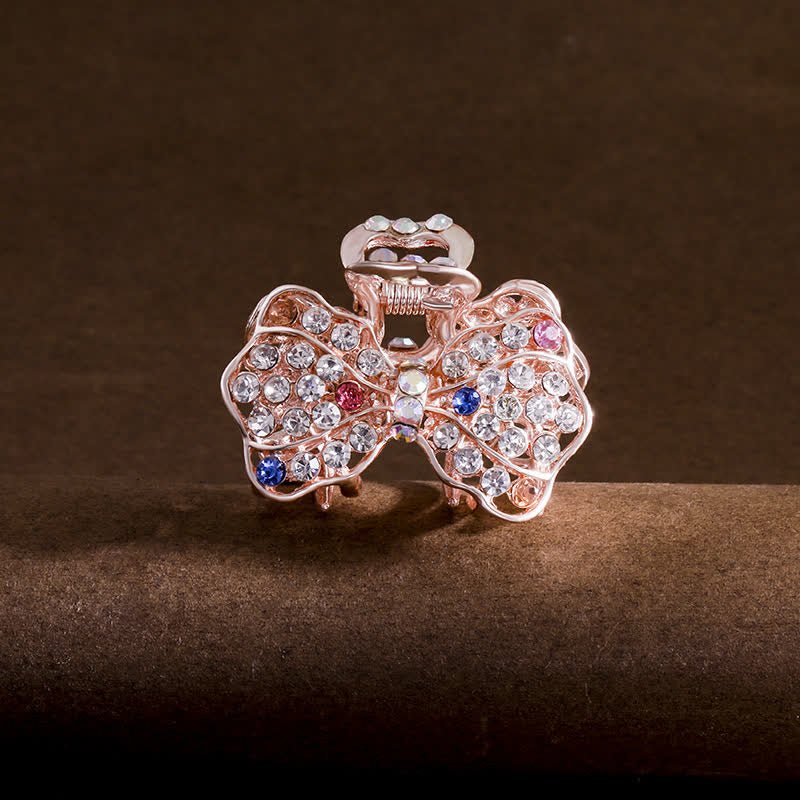 Fermaglio per capelli con fiocco e nodo scintillante da donna - Colorato - image 5