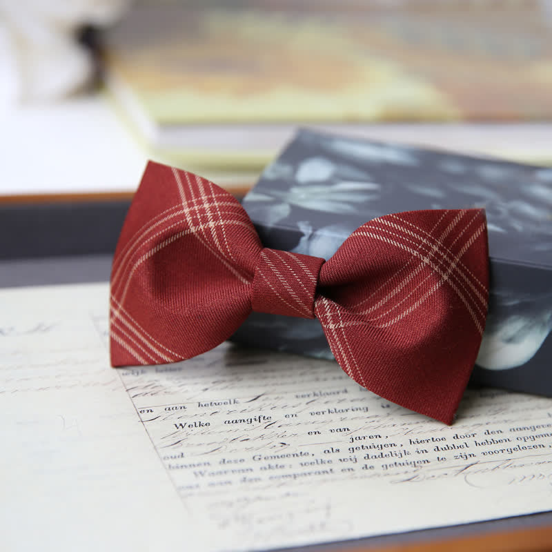Papillon classico scozzese in stile britannico da uomo - Mattoni refrattari - Stile n. 1 - image 2