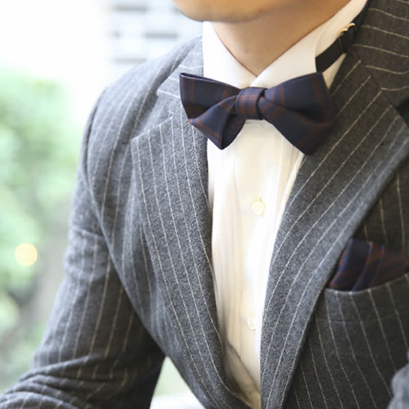 Papillon classico scozzese in stile britannico da uomo