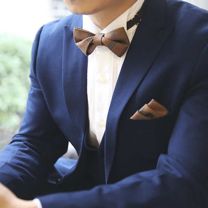 Papillon classico scozzese in stile britannico da uomo