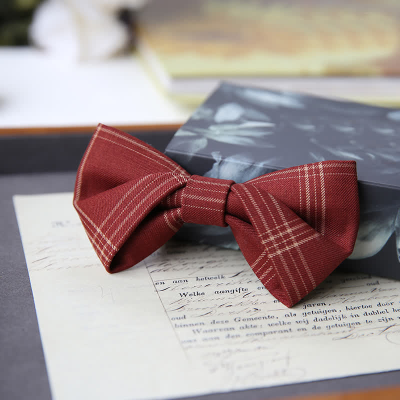 Papillon classico scozzese in stile britannico da uomo - Mattoni refrattari - Stile n. 2 - image 3
