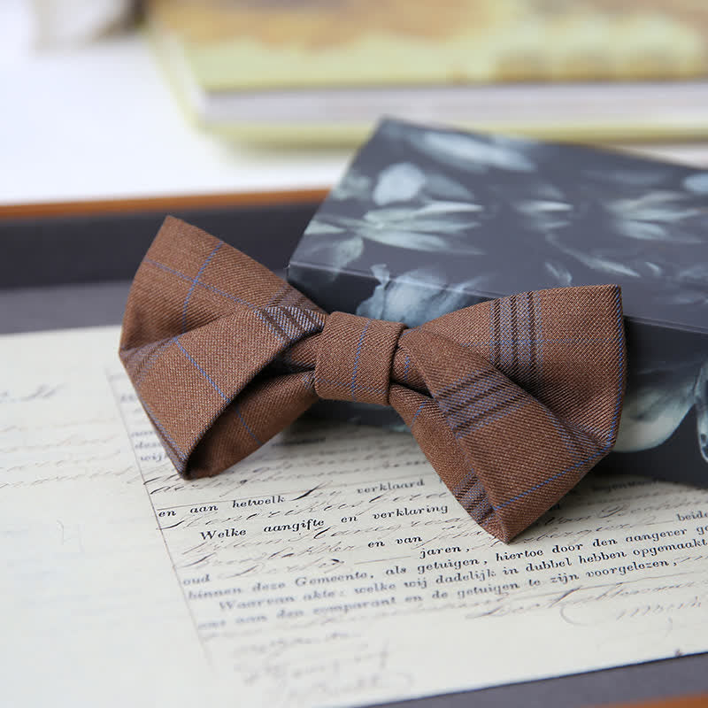 Papillon classico scozzese in stile britannico da uomo