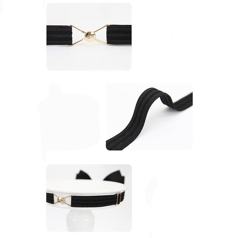 Papillon da sposo da uomo con pittura dorata e nera - image 8