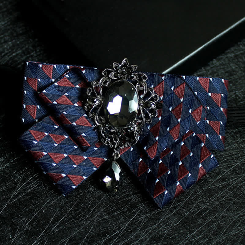 Papillon formale da sposa in cristallo a forma di nastro