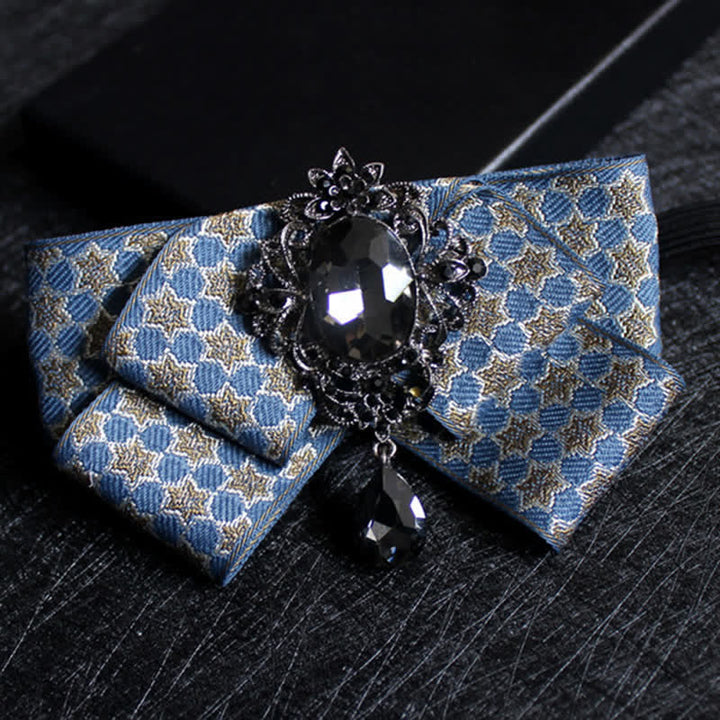 Papillon formale da sposa in cristallo a forma di nastro