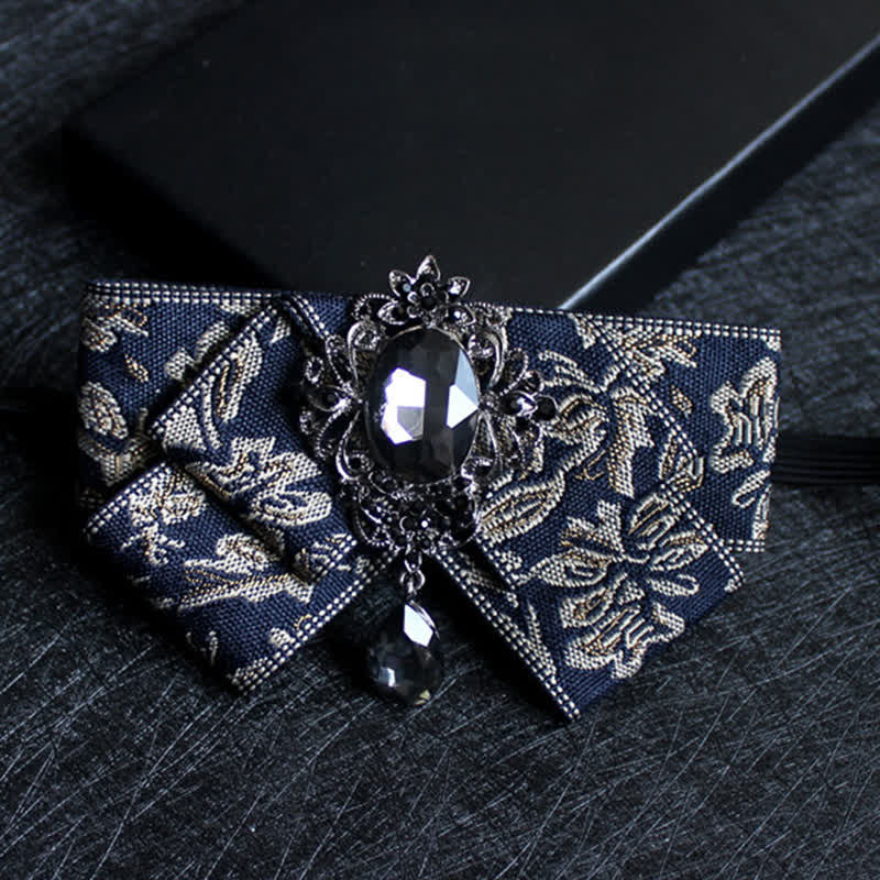 Papillon formale da sposa in cristallo a forma di nastro