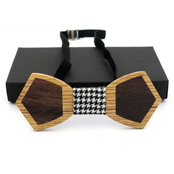 Papillon in legno con farfalla elegante da uomo - Nero - image 6