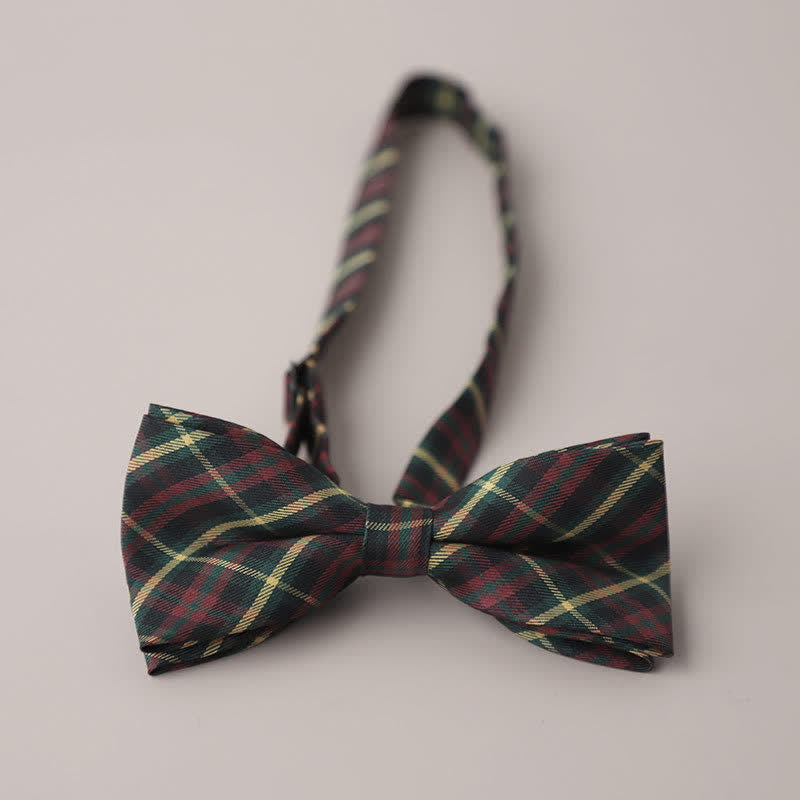 Papillon a quadri retrò casual formale da uomo