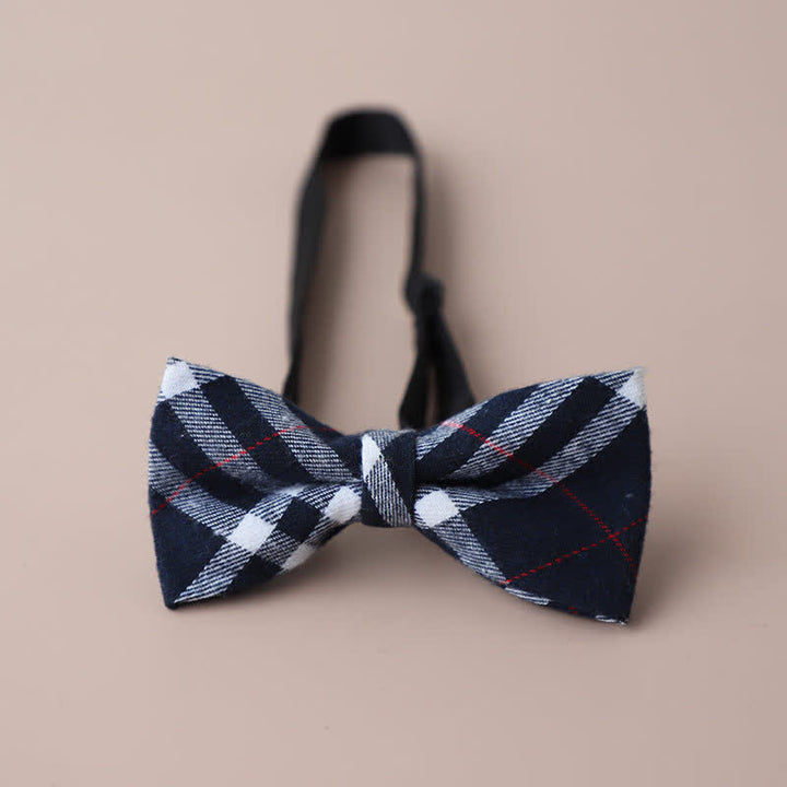 Papillon a quadri retrò casual formale da uomo - Stile n. 13 - image 15