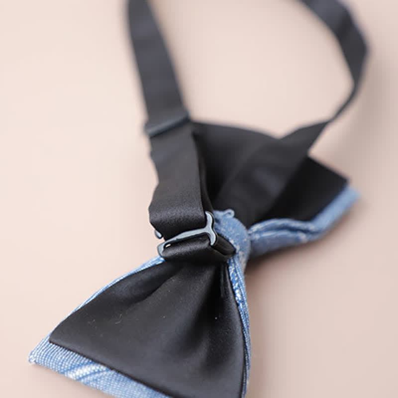 Papillon a quadri retrò casual formale da uomo