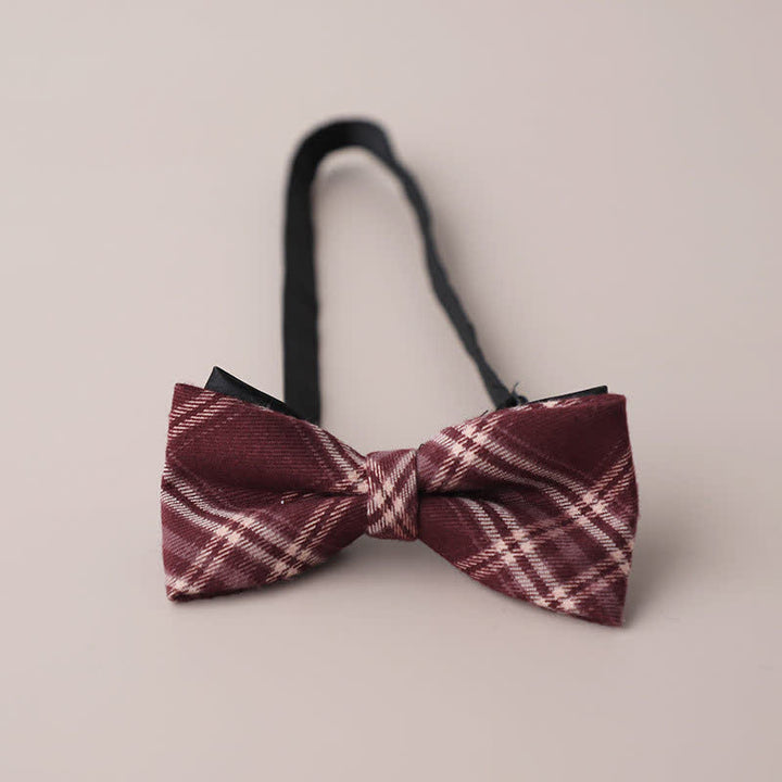 Papillon a quadri retrò casual formale da uomo