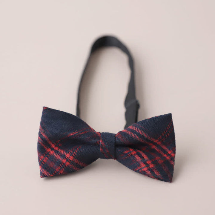 Papillon a quadri retrò casual formale da uomo