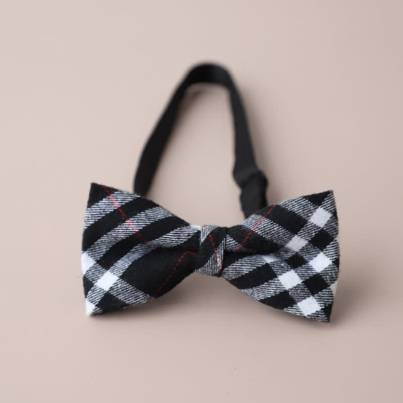 Papillon a quadri retrò casual formale da uomo