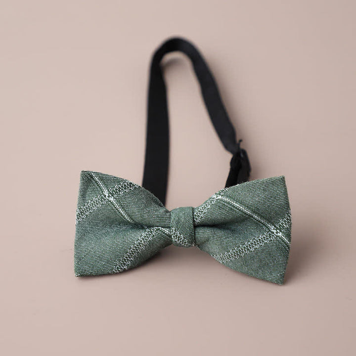 Papillon a quadri retrò casual formale da uomo