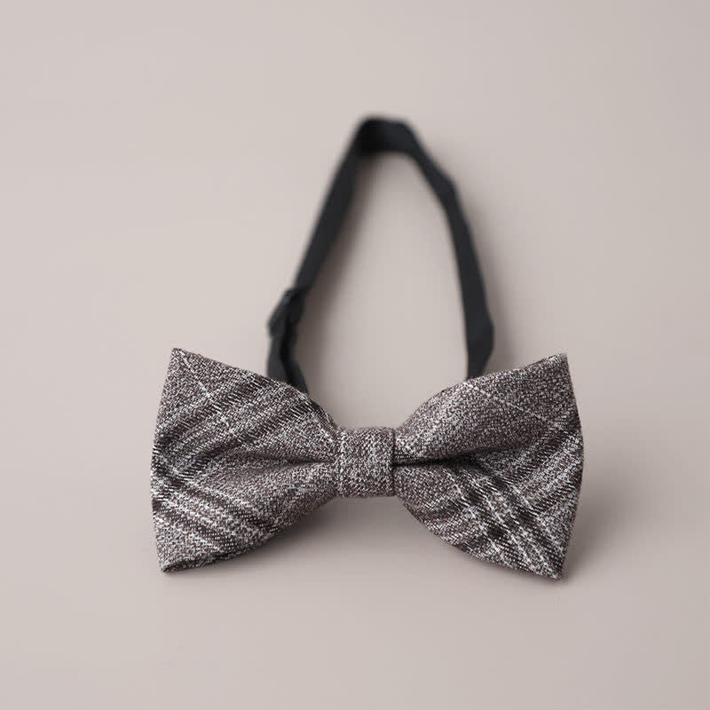 Papillon a quadri retrò casual formale da uomo