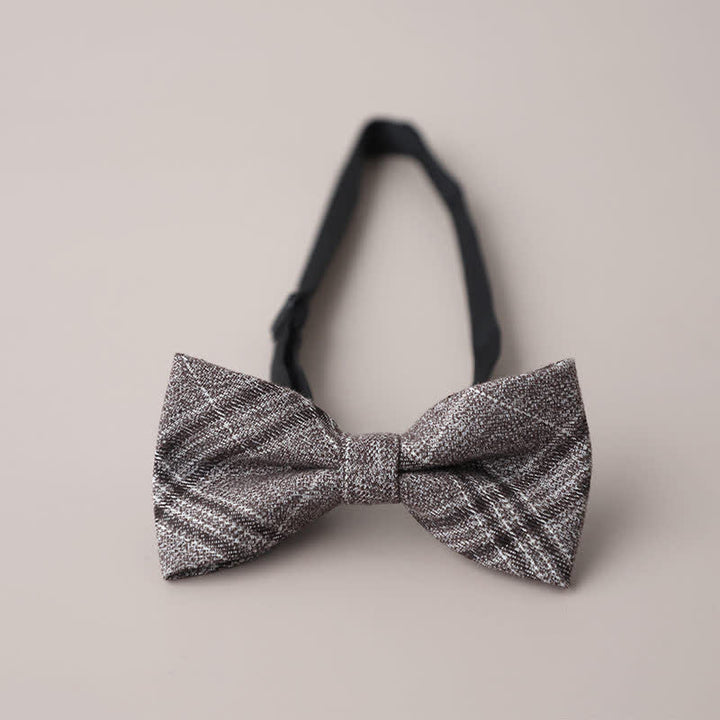 Papillon a quadri retrò casual formale da uomo