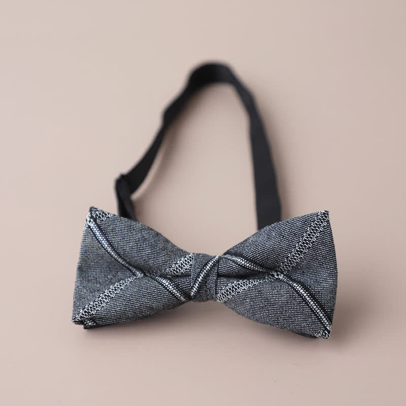 Papillon a quadri retrò casual formale da uomo