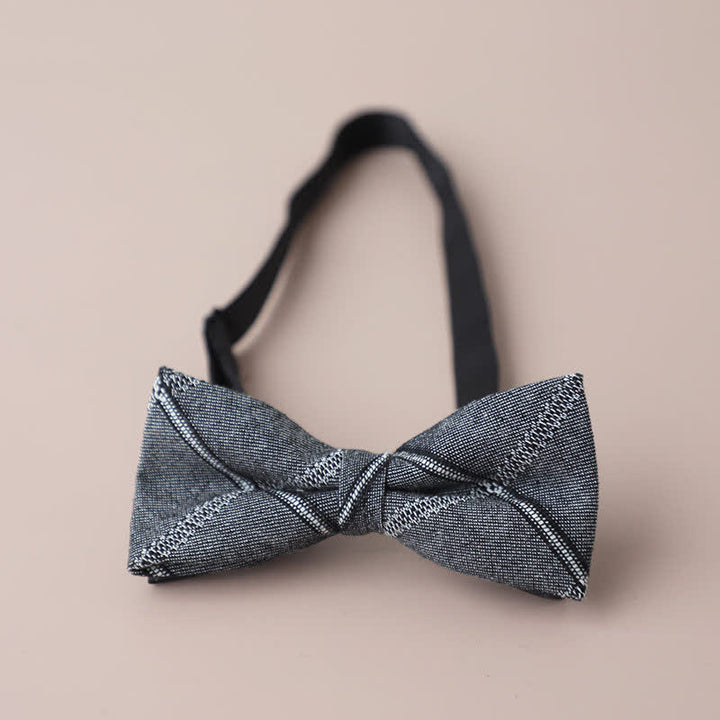 Papillon a quadri retrò casual formale da uomo