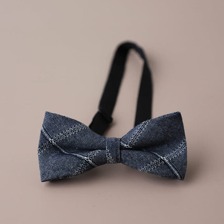 Papillon a quadri retrò casual formale da uomo