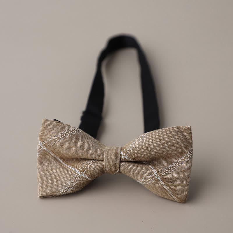 Papillon a quadri retrò casual formale da uomo