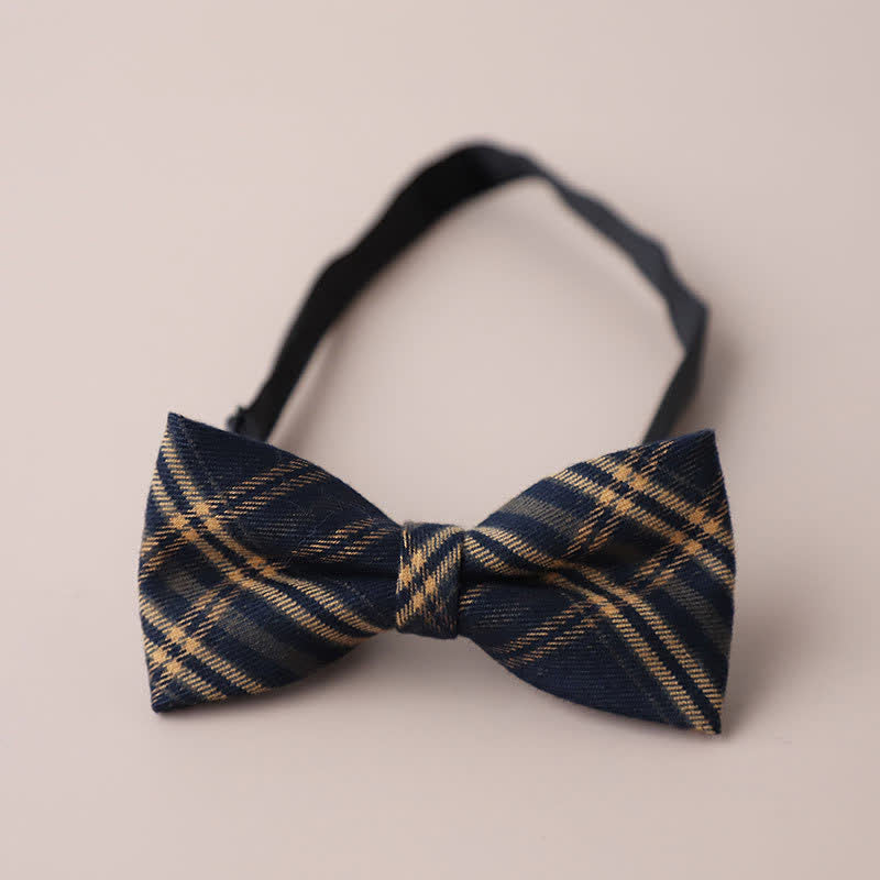 Papillon a quadri retrò casual formale da uomo