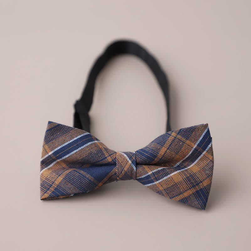 Papillon a quadri retrò casual formale da uomo